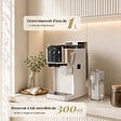 CIARRA - Machine à café expresso CIARRA CBSACM-D6 semi-automatique avec broyeur, carafe à lait, cappuccino, latte, écran tactile, compacte - 1400 W - vignette