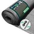 VOUNOT - Brise vue occultant en HDPE 90g/m² 1.8x10m avec attaches de fixation gris - vignette