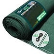 VOUNOT - Brise vue occultant en HDPE 90g/m² 1.8x10m avec attaches de fixation vert - vignette