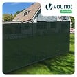 VOUNOT - Brise vue occultant en HDPE 90g/m² 1.8x10m avec attaches de fixation vert - vignette
