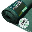 VOUNOT - Brise vue occultant en HDPE 90g/m² 1x10m avec attaches de fixation vert - vignette
