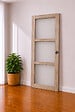 GD MENUISERIES - Porte Coulissante bois Frake Vitrée H204 x L73 cm, serrure condamnation - vignette