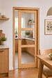 GD MENUISERIES - Porte Coulissante bois Ayous Vitrage transparent H204 x L73 cm, à Galandage, kit finition - vignette