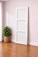 GD MENUISERIES - Porte Coulissante Korya Blanc 3 panneaux H204 x L83 cm, Coquilles blanc - vignette