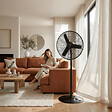 GARLAND - Ventilateur sur pied GARLAND TURBO 24P-V23 Noir - vignette