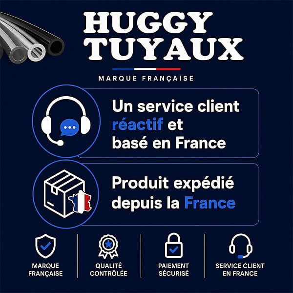 HUGGY TUYAUX - Tuyau de soudure oxygène/acétylène Ø 6.3 mm - Longueur 5 mètres - large