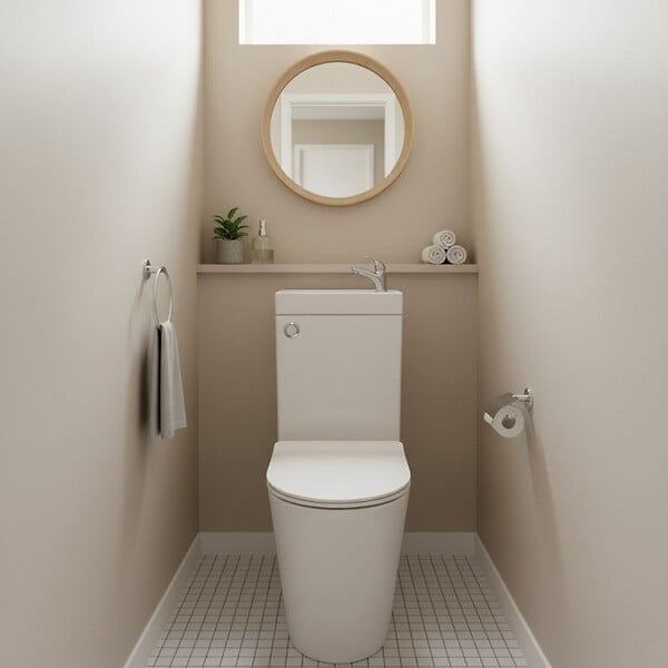 SWISS AQUA TECHNOLOGIES - Brevis kit WC à poser sans bride en céramique + robinet eau froide S-Line Pro + tuyau de raccordement Siko (SATBRE34) - large
