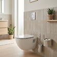 GROHE - Pack WC Bâti-support Rapid SL  + WC sans bride SAT + Abattant SoftClose + Plaque Chrome (RapidSL-Project-1) - vignette