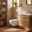 GEBERIT - Pack WC Bati Geberit + WC sans bride Swiss Aqua Technologies + Abattant SoftClose + Plaque + habillage (ProjectGeb3-sabo - vignette