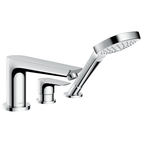 HANSGROHE - Mitigeur 3 trous Talis E baignoire Chromé avec Corps encastré - large