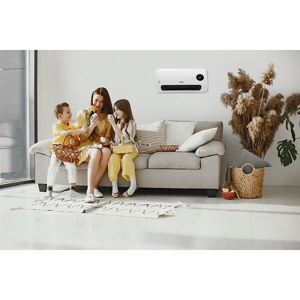 JOCCA - Ventilateur mural réversible Chauffage Soufflant 2000W Télécommande Écran LED Chaud/Froid Minuteur hebdomadaire 3 modes Jocca - large