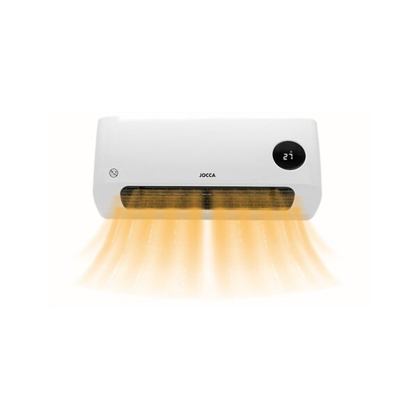 JOCCA - Ventilateur mural réversible Chauffage Soufflant 2000W Télécommande Écran LED Chaud/Froid Minuteur hebdomadaire 3 modes Jocca - large