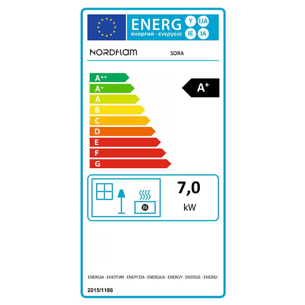 NORDFLAM - Poêles à bois NORDFLAM - SORA 7 kW en Fonte - - large