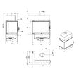 NORDFLAM - Insert à bois NORDFLAM - ROTEN 10 kW vitre angle gauche - - vignette