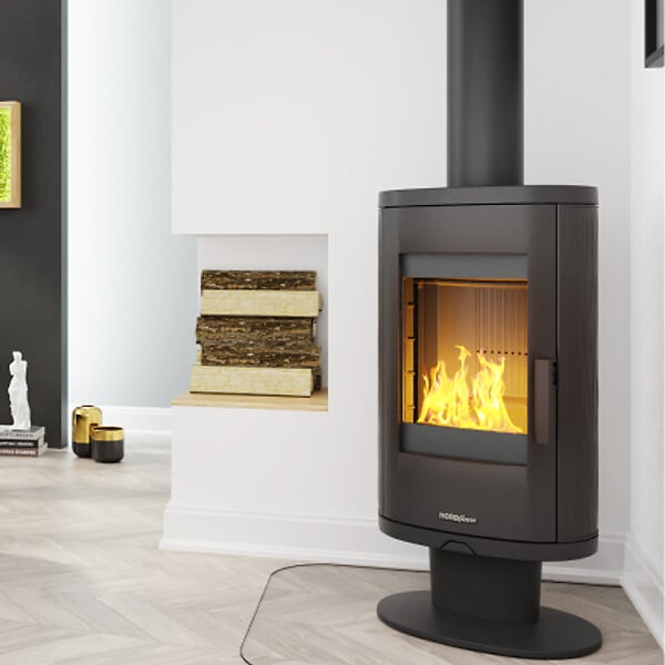 NORDFLAM - Poêle à bois NORDFLAM - AUGUSTA 7 kW en Fonte - - large