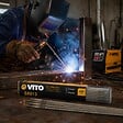 VITO - Lot 50 Electrodes Rutiles 2.5x350mm E6013 Soudure AC/DC Acier au Carbone Amorçage Facile Arc Stable Réparation Serrurerie - vignette