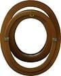 GD MENUISERIES - Oeil De Boeuf Bois Ovale H65 x L50 cm Côte Tableau - vignette