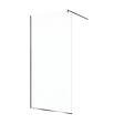 SWISS AQUA TECHNOLOGIES - Walk-in 110x200cm paroi en verre Crystal Glass®  8 mm anticalcaire, avec bras et profilés chrome brillant (SATBWI110PR) - vignette