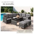 TECTAKE - Canapé de jardin BARLETTA modulable gris/beige - vignette