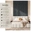 TECTAKE - Lot 8 panneaux acoustiques muraux en en mdf chêne noir absorption acoustique 76x62x1 cm - vignette