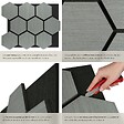 TECTAKE - Lot 8 panneaux acoustiques traitement acoustique en mdf placage bois véritable chêne gris clair 76x62x1,8 cm absorption phonique feutre nid abeilles - vignette