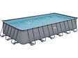 HABITAT ET JARDIN - Piscine tubulaire grise - "LUDO 5" - 7.32 x 3.66 x 1.32 m - sans filtration - vignette