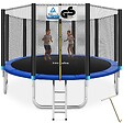 TECTAKE - Trampoline modèle B noir/bleu - vignette