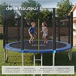 TECTAKE - Trampoline modèle B noir/bleu - vignette