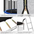 TECTAKE - Trampoline modèle B noir/bleu - vignette
