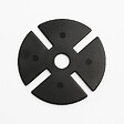 MCCOVER - Cale amortisseur anti bruit 97 mm par 10 pcs McCover Noir - vignette