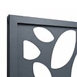MCCOVER - PANNEAU ALU DECOR FEUILLES L 176cm / l 42,8cm pour clôture LARKO Gris anthracite RAL 7016, l.42,8cm, L.176cm - vignette