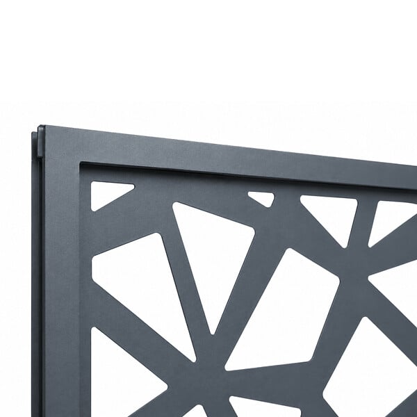 MCCOVER - PANNEAU ALU POUR CLOTURE DECOR POLYGONES L 176cm / l 42,8cm Gris anthracite RAL 7016, l.42,8cm, L.176cm - large