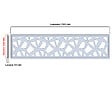 MCCOVER - PANNEAU ALU POUR CLOTURE DECOR POLYGONES L 176cm / l 42,8cm Gris anthracite RAL 7016, l.42,8cm, L.176cm - vignette