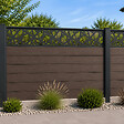 MCCOVER - PANNEAU ALU POUR CLOTURE DECOR POLYGONES L 176cm / l 42,8cm Gris anthracite RAL 7016, l.42,8cm, L.176cm - vignette