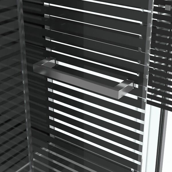 AURLANE - Cabine de douche carree 70x70x215 cm - Porte pivotante - Lignes grises anthracites - SCRATCHY 2 - large