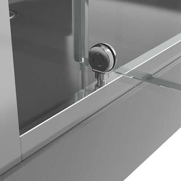 AURLANE - Cabine de douche carree 90x90x215cm - Porte pivotante - Lignes grises anthracites - SCRATCHY 2 - large