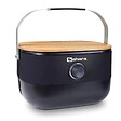 SAHARA - Barbecue à Gaz Portable Compact 2,7kW Grille Fonte Mini Barbecue de Table Noir Kit Planche à Découper Bois 2/4 Personnes Sahara - vignette