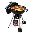 INTEC - Barbecue à Charbon de Bois sur Trépied Ø57cm Grille Cuisson & Couvercle Thermostat Bac à cendres Barbecue rond 2 roues INTEC - vignette