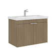 HABITAT ET JARDIN - Meuble Vasque "Desna 80" - 80 x 45 x 58 cm - Sonomo Oak - vignette