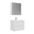 HABITAT ET JARDIN - Ensemble Meuble Vasque avec Miroir (2 Pièces) "Arno 65" - 65 x 45 x 52 cm - White - vignette