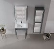 HABITAT ET JARDIN - Meuble Vasque "Arno 65" - 65 x 45 x 52 cm - Anthracite - vignette