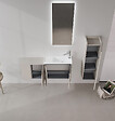 HABITAT ET JARDIN - Meuble Vasque "Ferla 110" - 110 x 22 x 45 cm - Matte Mink - vignette