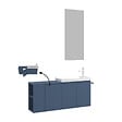 HABITAT ET JARDIN - Ensemble Meuble Vasque avec Miroir (2 Pièces) "Ferla 110" - 40 x 22 x 45 cm - Matte Blue - vignette