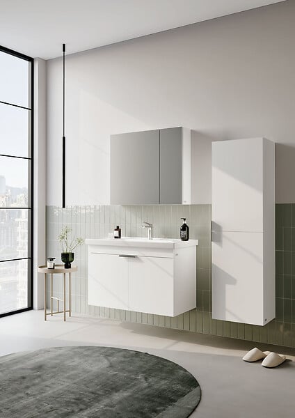 HABITAT ET JARDIN - Meuble Vasque "Desna 90" - 90 x 45 x 58 cm - Matte White - large
