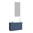 HABITAT ET JARDIN - Ensemble Meuble Vasque avec Miroir (2 Pièces) "Ferla 80" - 80 x 22 x 45 cm - Matte Blue - vignette