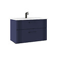 HABITAT ET JARDIN - Meuble Vasque "Bari 85 v2" - 85 x 45 x 55 cm - Matte Navy Blue - vignette