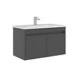 HABITAT ET JARDIN - Meuble Vasque "Arno 85" - 85 x 45 x 52 cm - Grey - vignette