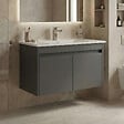 HABITAT ET JARDIN - Meuble Vasque "Arno 85" - 85 x 45 x 52 cm - Grey - vignette