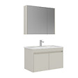 HABITAT ET JARDIN - Ensemble Meuble Vasque avec Miroir (2 Pièces) "Arno 85" - 85 x 45 x 52 cm - Cashmere - vignette