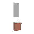 HABITAT ET JARDIN - Ensemble Meuble Vasque avec Miroir (2 Pièces) "Ferla 40" - 40 x 22 x 50 cm - Matte Cinnamon - vignette
